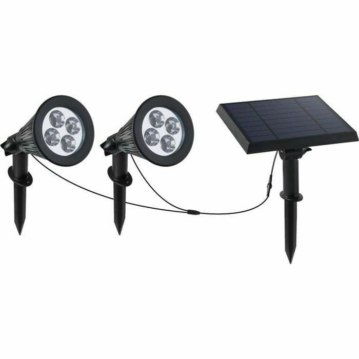 Lumi Jardin Family Spiky Spot solaire LED 3 W Blanc froid Noir Lumi Jardin Family Spiky Spot solaire LED 3 W Blanc froid Noir