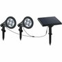 Lumi Jardin Family Spiky Spot solaire LED 3 W Blanc froid Noir
