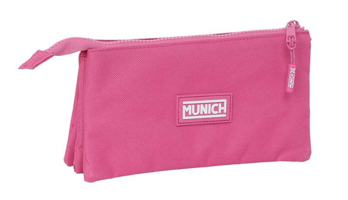 Safta Portatodo triple Munich basico - Trousse de rangement triple basique couleur fuchsia 22 x 12 x 3 cm Safta Portatodo triple Munich basico - Trousse de rangement triple basique couleur fuchsia 22 x 12 x 3 cm