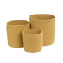 BigBuy Home Lot de paniers Jaune 27 L (3 Unités)