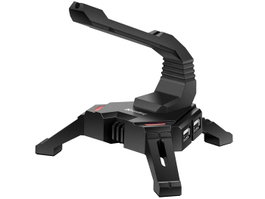 Sandberg Hub USB 4 Ports et Bungee pour câble de souris gamer - Double fonction pour éviter les emmêlements et étendre les connexions