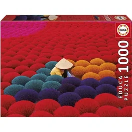EDUCA Puzzle Village d'Encens Vietnam 1000 Pièces Paysage Nature, à Partir de 12 Ans, Assemblé 68 x 48 cm