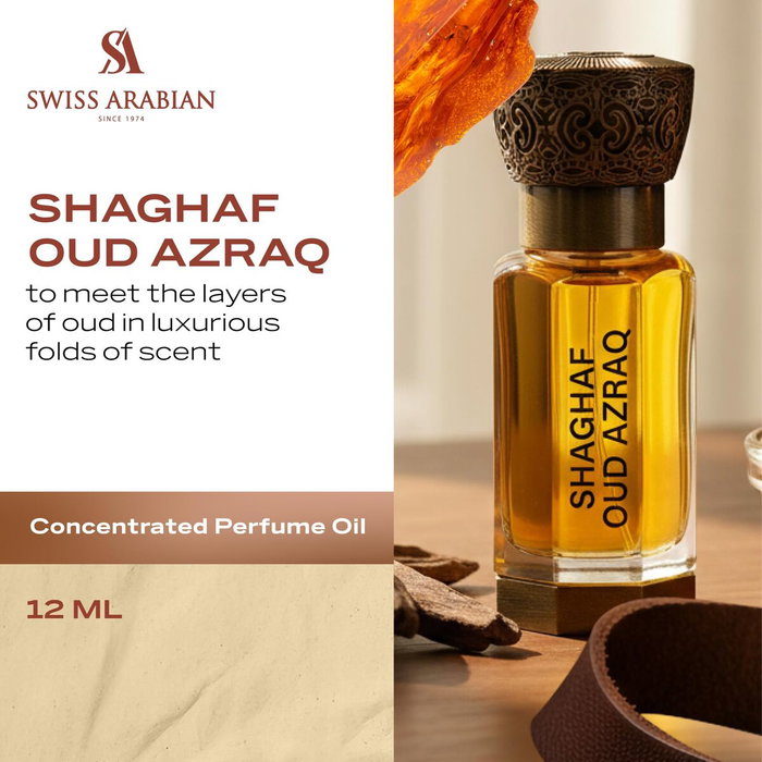 Swiss Arabian Shaghaf Oud Azraq Huile de parfum 12 ml Swiss Arabian Shaghaf Oud Azraq Huile de parfum 12 ml