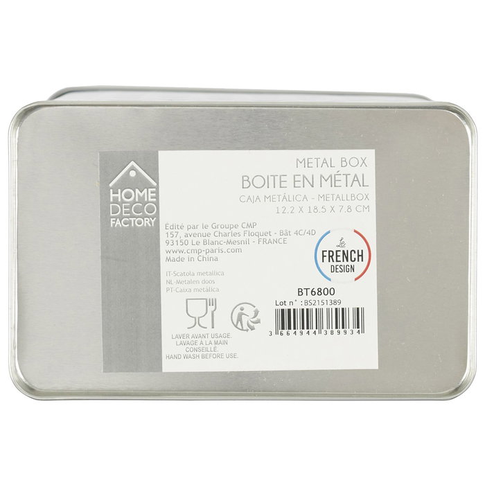 Home Deco Factory Bocal de stockage en métal Farine Brooklyn Home Deco Factory Bocal de stockage en métal Farine Brooklyn