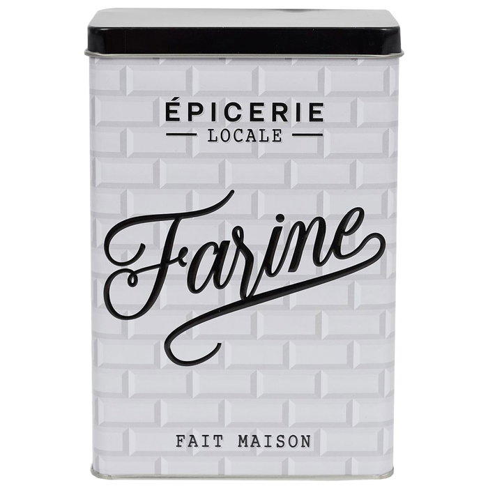 Home Deco Factory Bocal de stockage en métal Farine Brooklyn Home Deco Factory Bocal de stockage en métal Farine Brooklyn