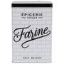 Home Deco Factory Bocal de stockage en métal Farine Brooklyn