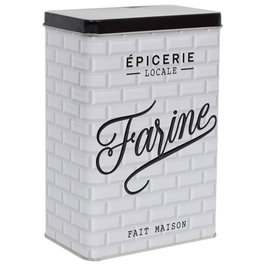 Home Deco Factory Bocal de stockage en métal Farine Brooklyn
