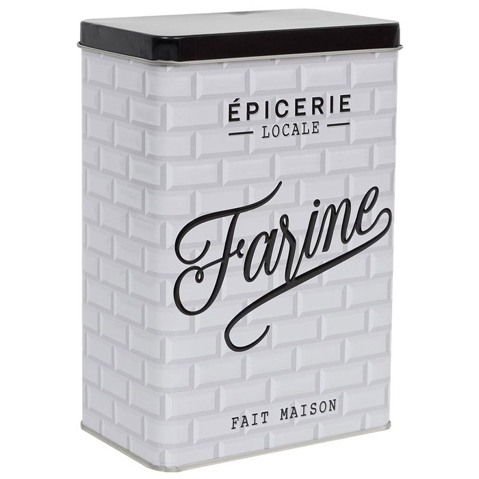 Home Deco Factory Bocal de stockage en métal Farine Brooklyn Home Deco Factory Bocal de stockage en métal Farine Brooklyn