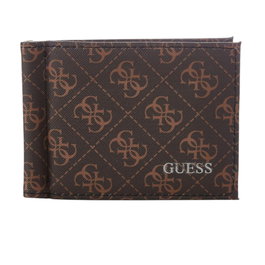 Guess Portefeuille Vezzola SMVEZZPOL23 en textile pour hommes Noir - Porte-monnaie