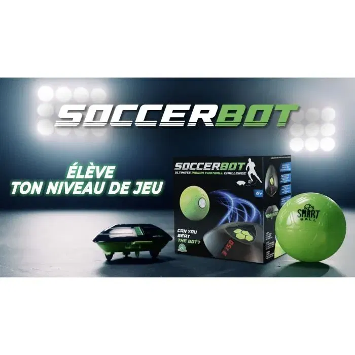 Giochi Preziosi Smart Ball Soccer Bot MR100 - Robot entraîneur de football d'intérieur avec capteurs, 3 niveaux de difficulté - Solo ou multijoueurs, à partir de 6 ans