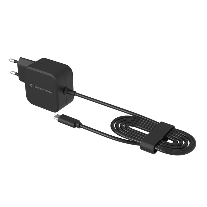 Conceptronic Chargeur mural USB-C OZUL04BE 67W GaN