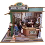 Nookland - Book Nook Kit DIY 3D à Construire : Maquette Serre Livre Coffee Shop - 16 x 14 x黑 16 cm