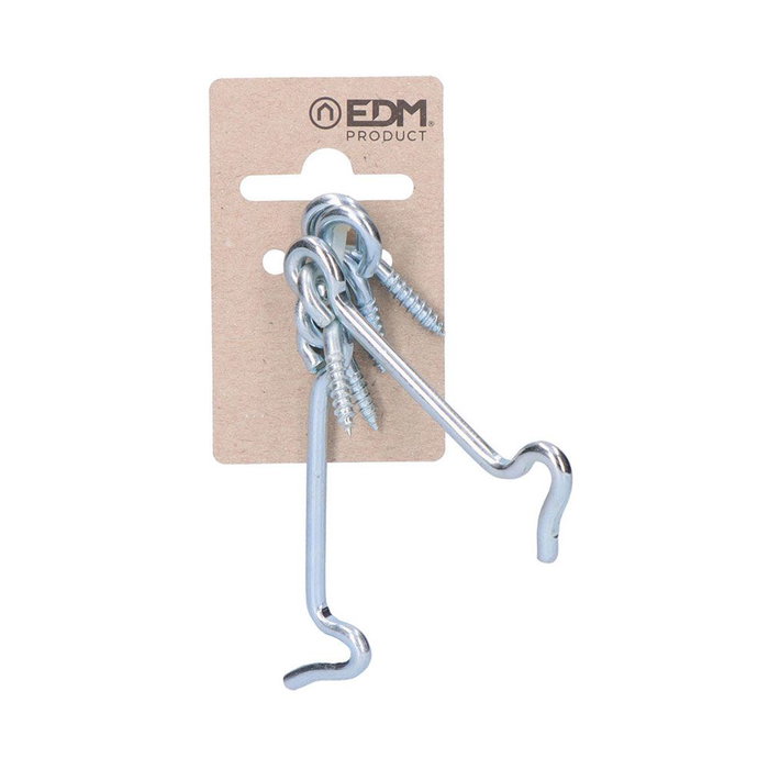 Edm Aldabilla double embrasure en fer, 75 x 15 mm, pack de 2 Edm Aldabilla double embrasure en fer, 75 x 15 mm, pack de 2