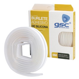 GSC Evolution Burlete de silicona adhesivo 9mm 6M Transparent