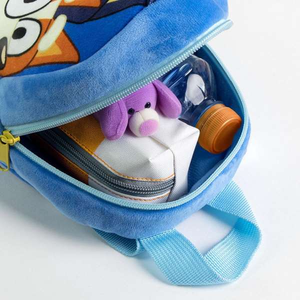 Cerdá Sac à dos peluche personnage Bluey pour la garderie - 18 x 22 x 4 cm