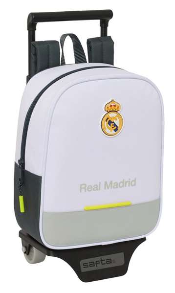 Safta Moch 232+ Carro 805 Sac à dos à roulettes Real Madrid Équipement 25/26 pour enfant 3 ans et plus 22x27x10 cm Safta Moch 232+ Carro 805 Sac à dos à roulettes Real Madrid Équipement 25/26 pour enfant 3 ans et plus 22x27x10 cm