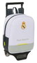 Safta Moch 232+ Carro 805 Sac à dos à roulettes Real Madrid Équipement 25/26 pour enfant 3 ans et plus 22x27x10 cm