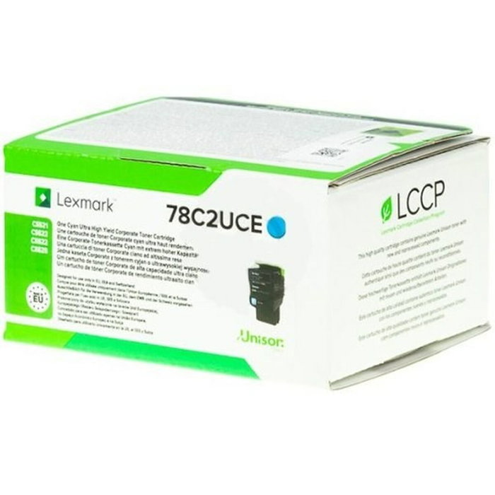 Lexmark 78C2UCE Cartouche de toner Cyan Ultra High Yield