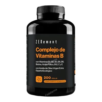 ZENEMENT Complexe de Vitamine B avec huile d'olive 200 perles ZENEMENT Complexe de Vitamine B avec huile d'olive 200 perles