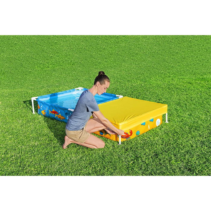 Bestway Piscine Rigide Enfant Avec Bac à Sable 213x122x30,5 cm +2 ans Jardin 00561