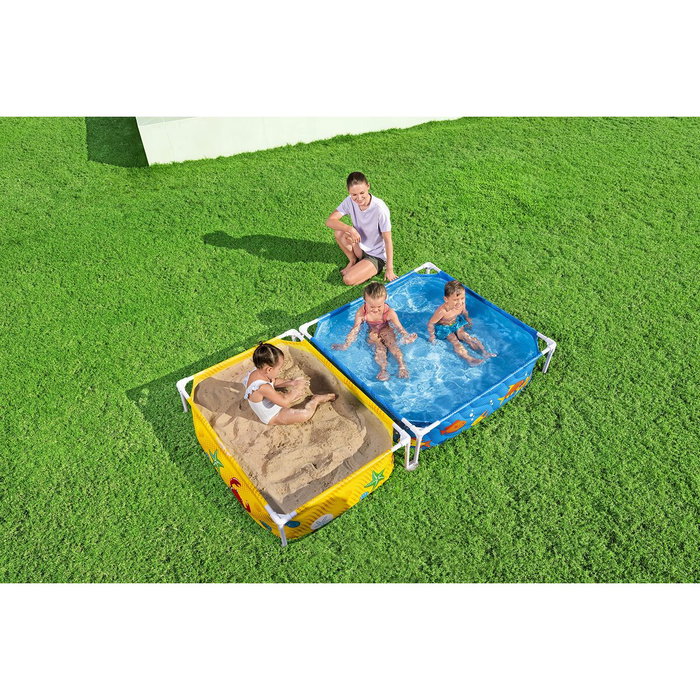 Bestway Piscine Rigide Enfant avec Bac à Sable 213x122x30,5 cm +2 ans Jardin 00561 Bestway Piscine Rigide Enfant avec Bac à Sable 213x122x30,5 cm +2 ans Jardin 00561
