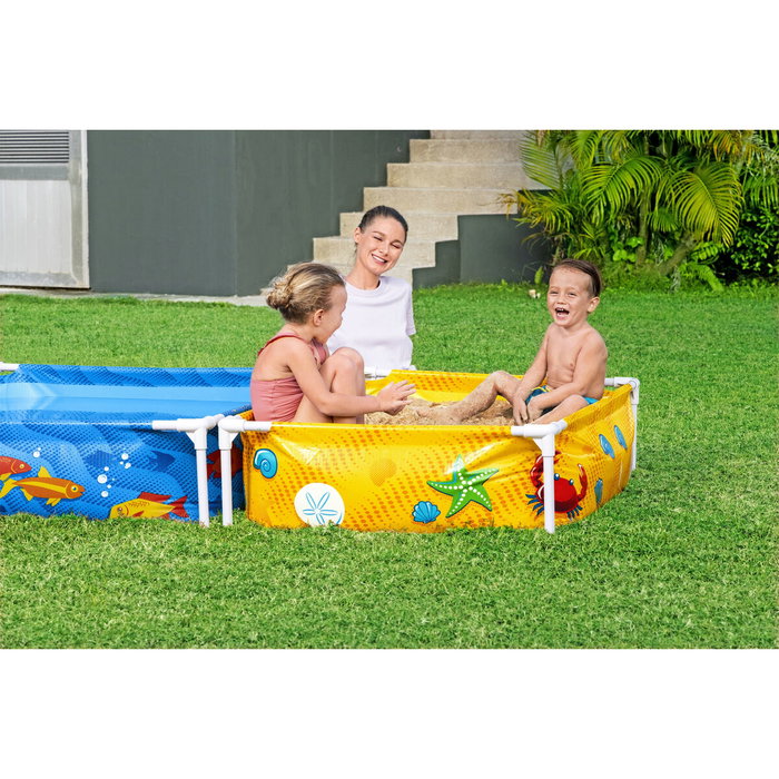 Bestway Piscine Rigide Enfant avec Bac à Sable 213x122x30,5 cm +2 ans Jardin 00561 Bestway Piscine Rigide Enfant avec Bac à Sable 213x122x30,5 cm +2 ans Jardin 00561