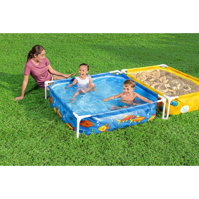 Bestway Piscine Rigide Enfant avec Bac à Sable 213x122x30,5 cm +2 ans Jardin 00561 Bestway Piscine Rigide Enfant avec Bac à Sable 213x122x30,5 cm +2 ans Jardin 00561