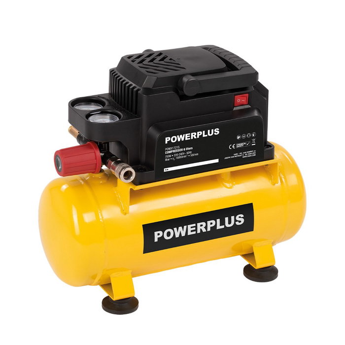 Powerplus Compresseur sans huile 750 W 6 l Powerplus Compresseur sans huile 750 W 6 l