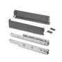 Emuca Tiroir extérieur Simplex Gris anthracite 88mm x 440mm