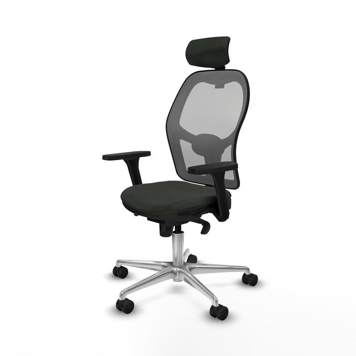 Piqueras y Crespo 3D086N2 Chaise de Bureau avec Appui-tête Noir