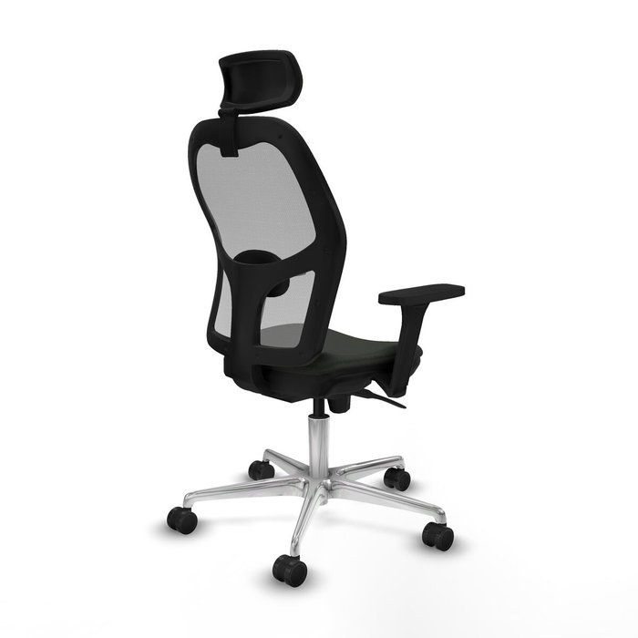 Piqueras y Crespo 3D086N2 Chaise de Bureau avec Appui-tête Noir