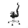 Piqueras y Crespo 3D086N2 Chaise de Bureau avec Appui-tête Noir