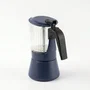 Inoxibar Cafetière italienne Bleu 9 tasses, Verre borosilicaté, Induction