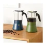 Inoxibar Cafetière italienne Bleu 9 tasses, Verre borosilicaté, Induction