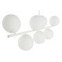 Suspension DKD Home Decor 98 x 45 x 30 cm Verre Métal Blanc 50 W