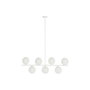 Suspension DKD Home Decor 98 x 45 x 30 cm Verre Métal Blanc 50 W