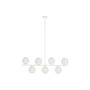 Suspension DKD Home Decor 98 x 45 x 30 cm Verre Métal Blanc 50 W