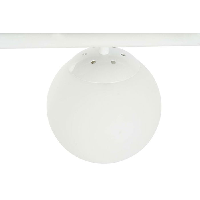 Suspension DKD Home Decor 98 x 45 x 30 cm Verre Métal Blanc 50 W Suspension DKD Home Decor 98 x 45 x 30 cm Verre Métal Blanc 50 W
