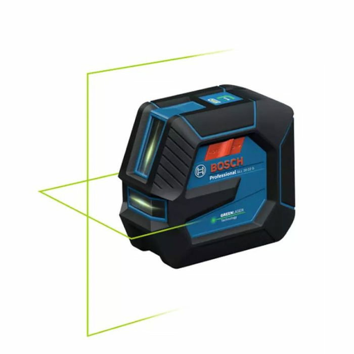 Bosch Professional GLL 20-22 G avec lignes laser vertes et batterie BA 3.7V 3.0Ah en coffret