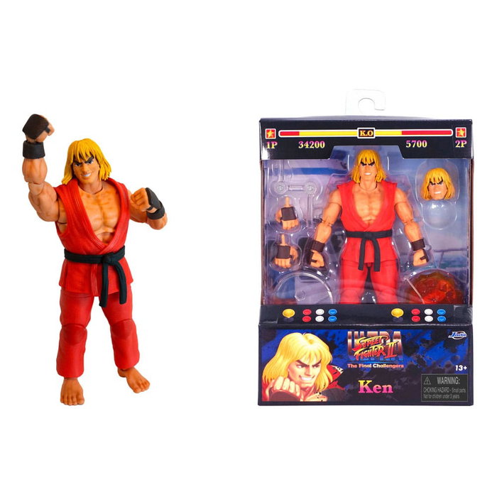 Jada Toys Ultra Street Fighter II: The Final Challengers Figurine 1/12 Ken - 15 cm