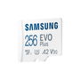 Carte Mémoire Micro SD avec Adaptateur Samsung EVO Plus 2023 256 GB
