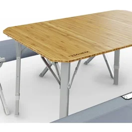 Dometic Compact Camp Table Bamboo - Table de camping pliable en bambou et aluminium
