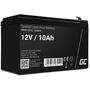 Green Cell AGM50 - Batterie AGM 12V 10Ah (10000 mAh) - Noir - Batterie de rechange VRLA AGM