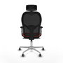 Piqueras y Crespo Chaise de Bureau avec Appui-tête Jorquera 2D086G2 Orange Foncé