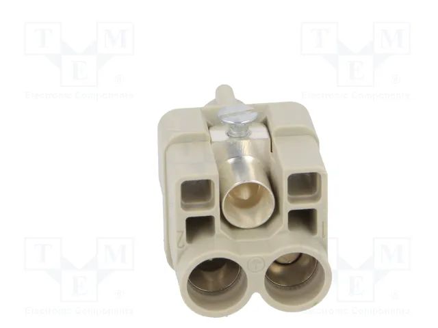 HARTING Insert de contact femelle HDC Han Q, 40A, 400V, 2P+PE HARTING Insert de contact femelle HDC Han Q, 40A, 400V, 2P+PE
