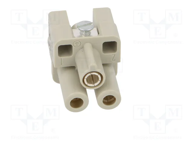 HARTING Insert de contact femelle HDC Han Q, 40A, 400V, 2P+PE HARTING Insert de contact femelle HDC Han Q, 40A, 400V, 2P+PE