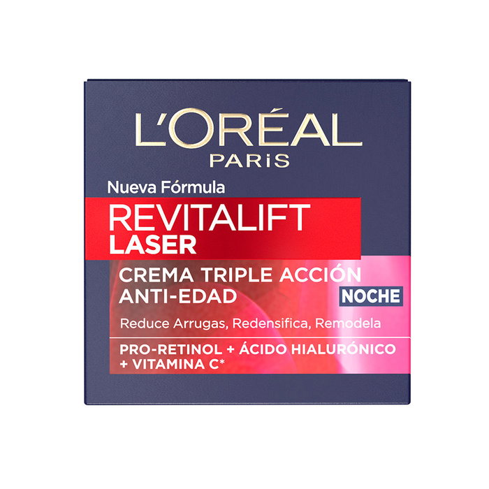 L'Oréal Paris REVITALIFT LASER X3 Crème de Nuit Anti-Rides Régénérante, Soin Femme, 50 ml L'Oréal Paris REVITALIFT LASER X3 Crème de Nuit Anti-Rides Régénérante, Soin Femme, 50 ml