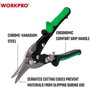 Workpro Ciseaux Coupe tôle 250 mm Droite