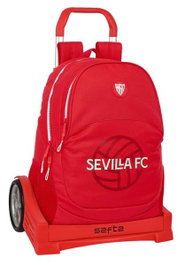 Safta MOCH 665+CARRO EVOLUTION - Valise à roulettes Sevilla FC pour enfant (à partir de 3 ans), 32x44x16 cm
