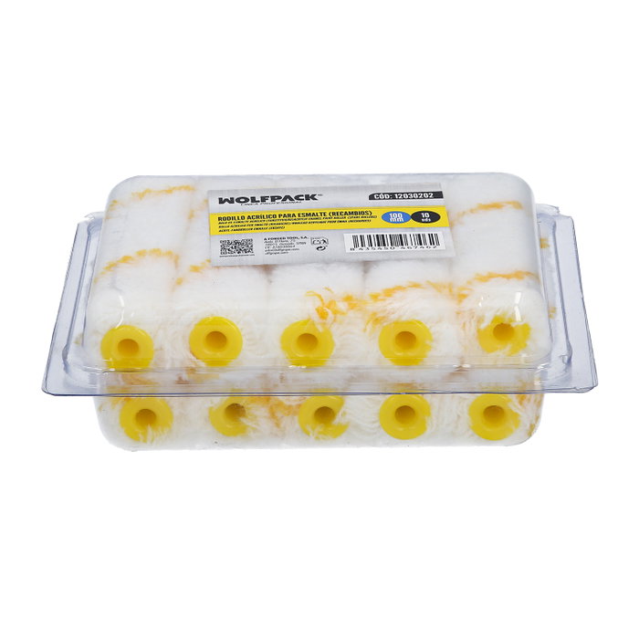 WOLFPACK LINEA PROFESIONAL Recharge de rouleau pour émail acrylique 100 mm WOLFPACK LINEA PROFESIONAL Recharge de rouleau pour émail acrylique 100 mm